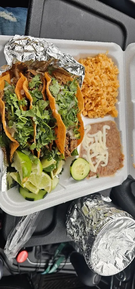 3 Quesa Tacos with 1 8oz Consone