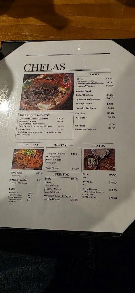 Chela's Birria Tacos Michelada